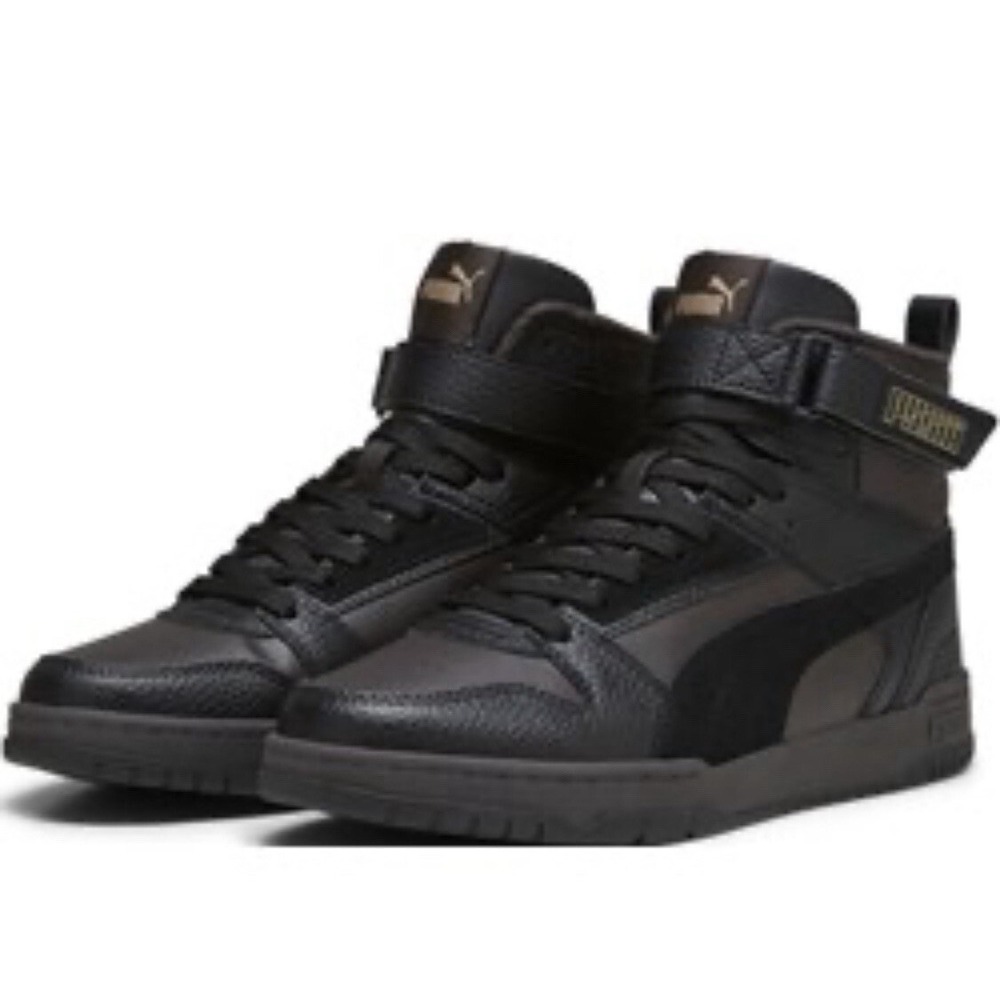 Puma‎ RBD Game WTR 38760407 Mens Black Leather Lifestyle Trainers Shoes Size10